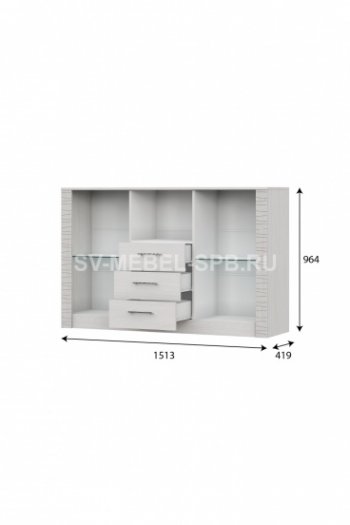 Комод-витрина Гамма 20 (sv) в Удачном - mebel154.com