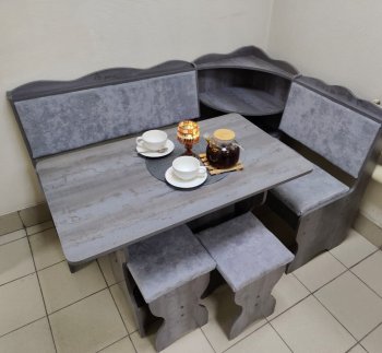 Кухонный уголок Миссия с полкой ткань в Удачном - mebel154.com