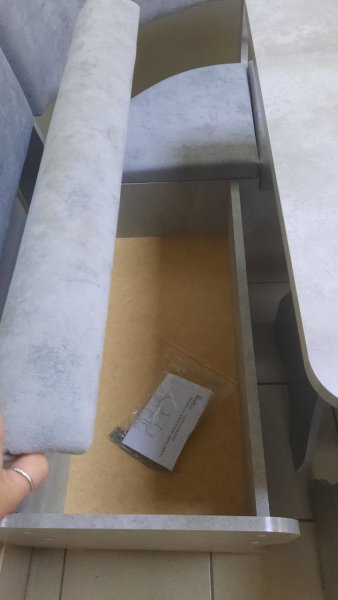 Кухонный уголок Миссия V велюр (цемент) в Удачном - mebel154.com