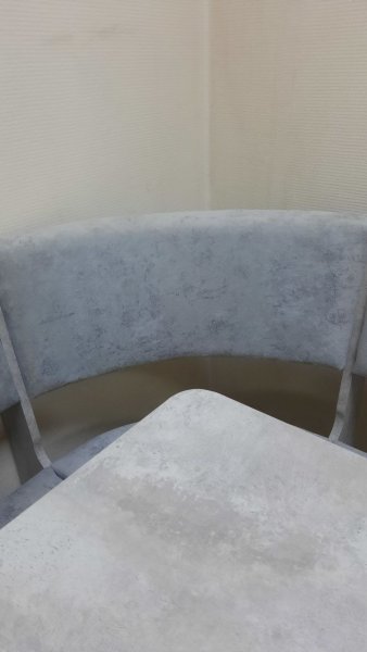 Кухонный уголок Миссия V велюр (цемент) в Удачном - mebel154.com