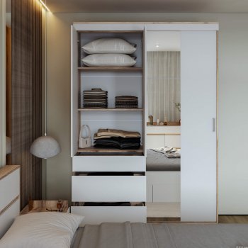 Шкаф-купе Брауни 1.5м в Удачном - mebel154.com