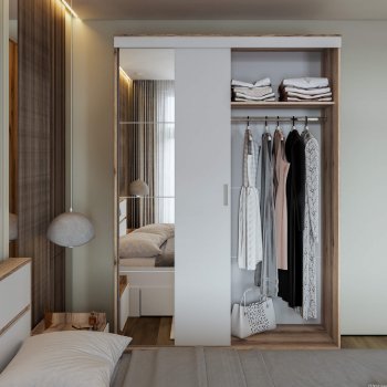 Шкаф-купе Брауни 1.5м в Удачном - mebel154.com