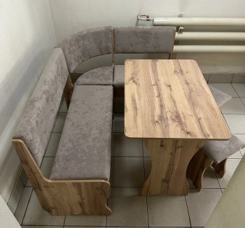 Кухонный уголок Миссия V велюр (дуб вотан) в Удачном - mebel154.com