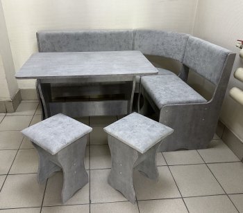 Кухонный уголок Миссия V велюр (сириус) в Удачном - mebel154.com