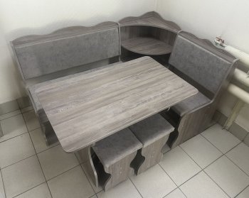 Кухонный уголок Миссия с полкой, ткань(локи) в Удачном - mebel154.com