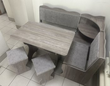 Кухонный уголок Миссия с полкой, ткань(локи) в Удачном - mebel154.com