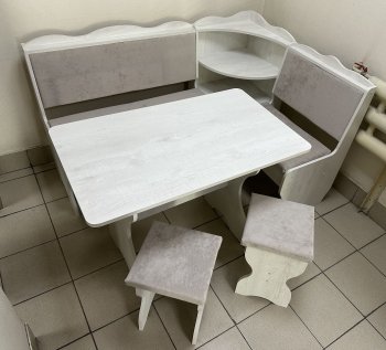Кухонный уголок Миссия с полкой ткань в Удачном - mebel154.com