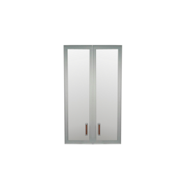 Комплект дверей Приоритет стекло в алюм. рамке К-981 (К-945, КФ-945) в Удачном - mebel154.com