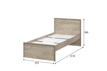 Кровать 0.9м Этна в Удачном - mebel154.com