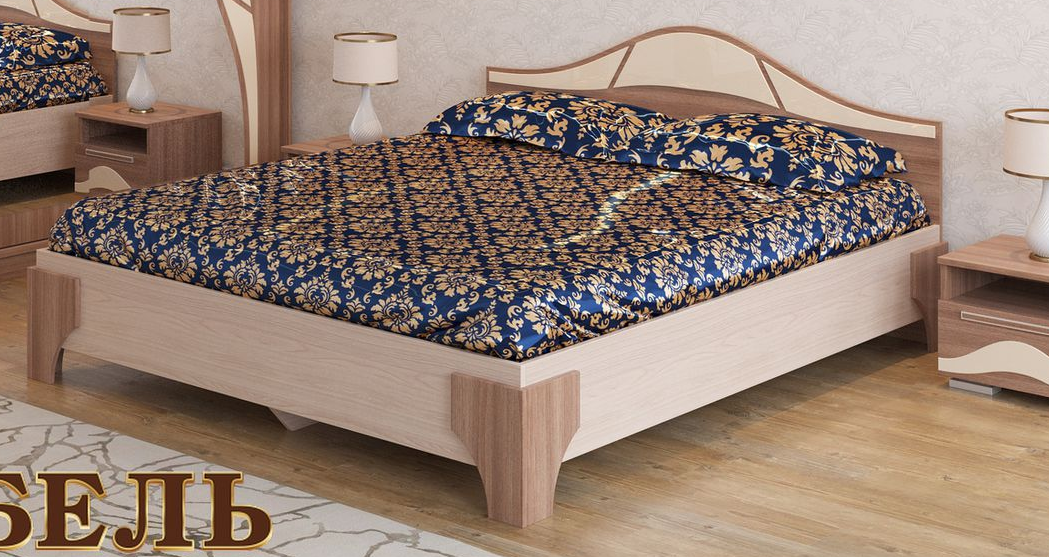 Кровать  1400 Лагуна-5(основание-щит) в Удачном - mebel154.com