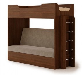 Кровать двухъярусная с диваном в Удачном - mebel154.com