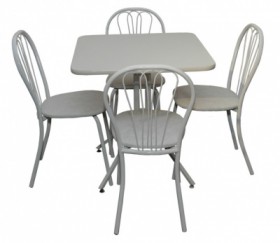Набор стол пластиковый, 4 стула в Удачном - mebel154.com
