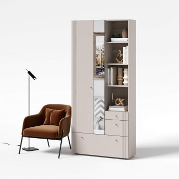 Вешалка с зеркалом Одетта (ВШ1) в Удачном - mebel154.com