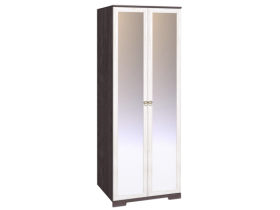 Шкаф для одежды 2-х дверный с зеркалом 12-2 Бриз в Удачном - mebel154.com