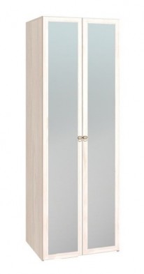Шкаф для одежды 2-х дверный с зеркалом 54-2 Бриз в Удачном - mebel154.com