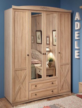 Шкаф для одежды 4-х дверный 9 Adele в Удачном - mebel154.com