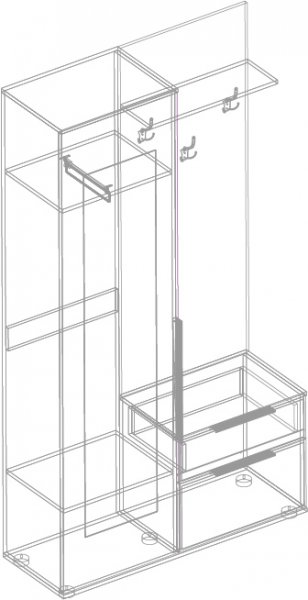 Прихожая Лео(велес) в Удачном - mebel154.com