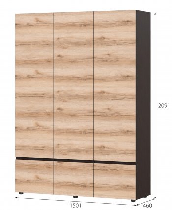 Шкаф 3-х Берген в Удачном - mebel154.com